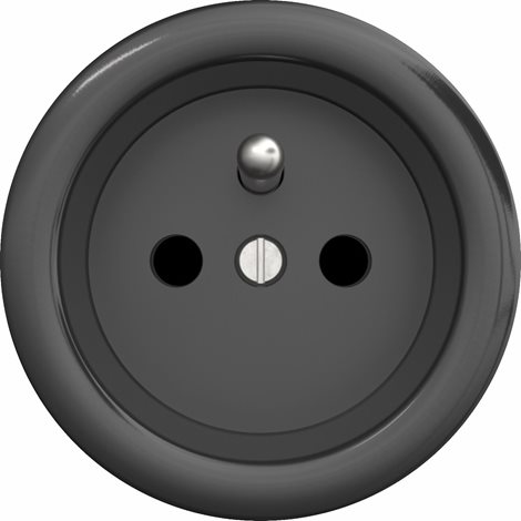 A/ZF Zásuvka 230V v barvě antracit 1