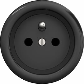 C/ZF Zásuvka 230V v barvě černá