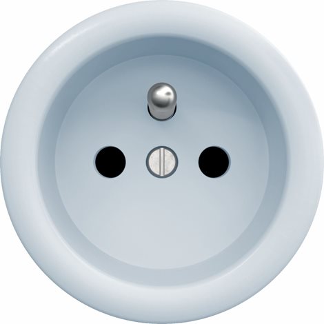 M/ZF Zásuvka 230V v barvě blankytně modrá 1